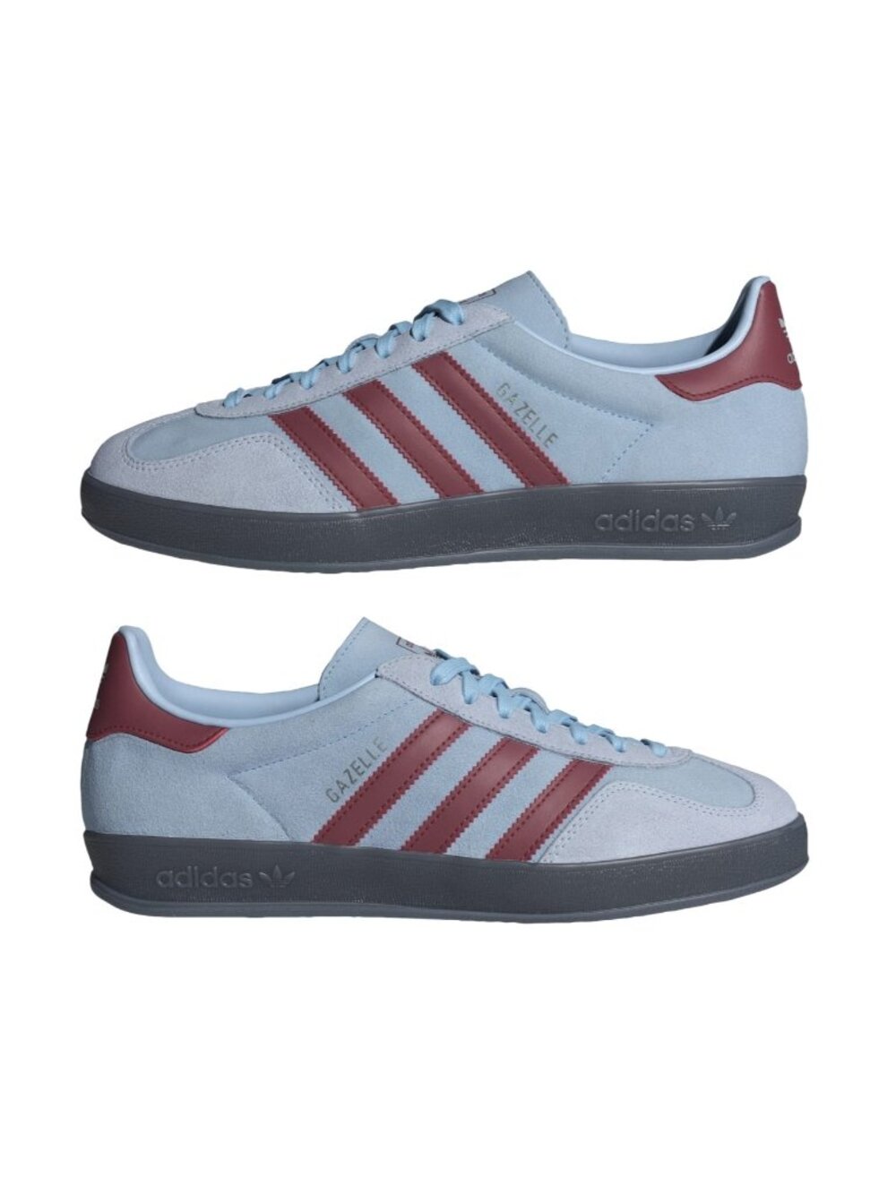 adidas Gazelle Indoor - Size 8.5 Mens Sneakers Clear Sky Noble Maroon IH9639 NEW